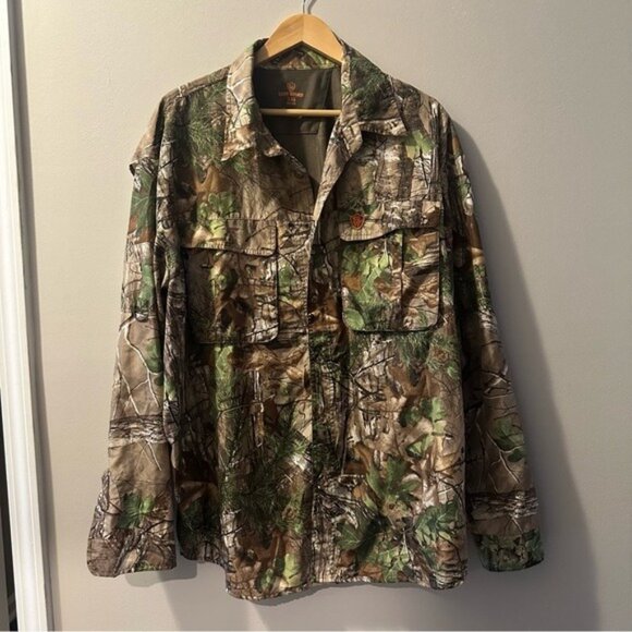 Game Winner Camo Long Sleeve Button Shirt Men’s 2XL | Outdoors Hunt Gorpcore - Picture 2 of 11